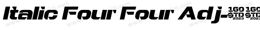 Italic Four Four Adj字体转换
